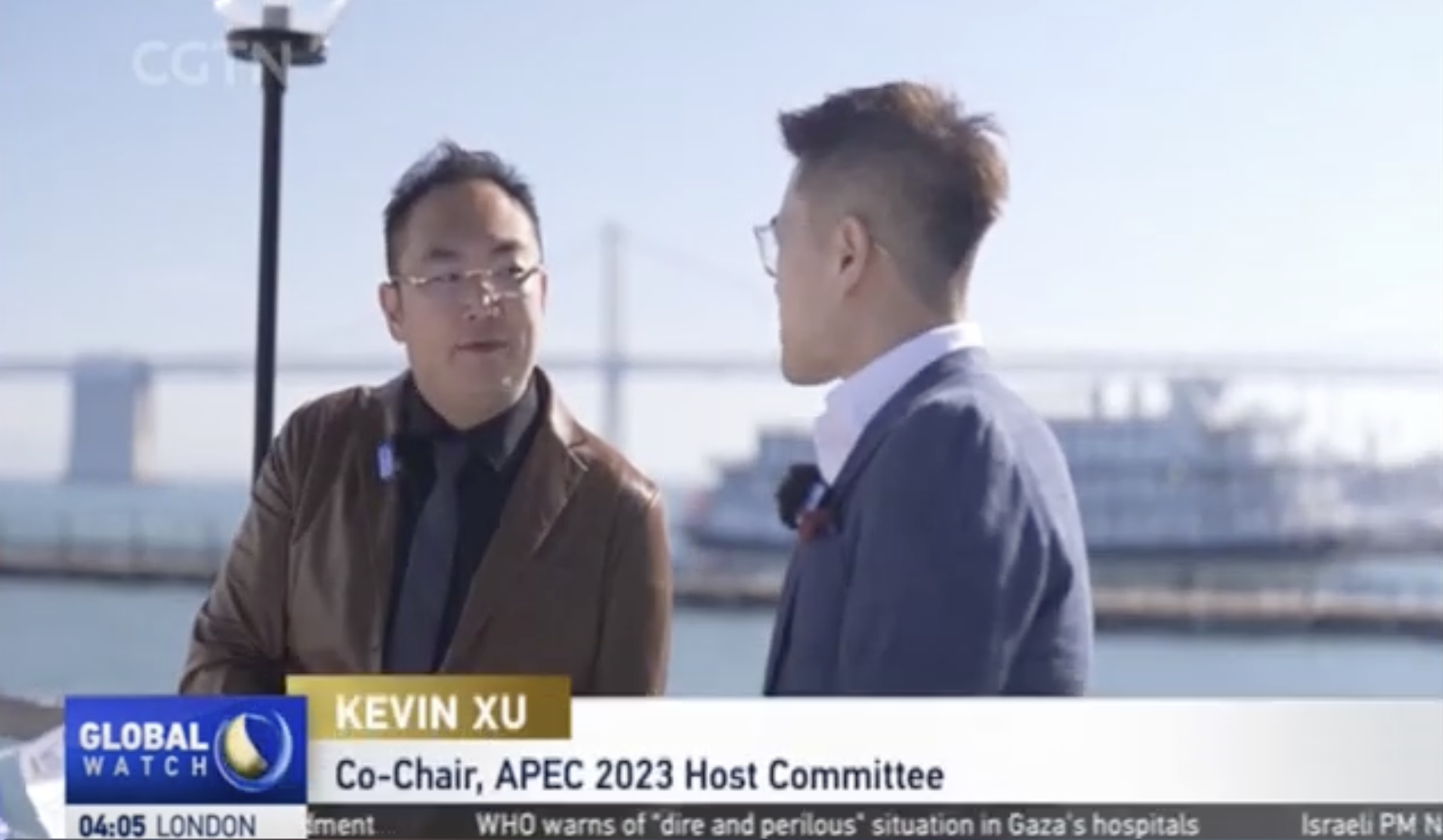 菲彩国际集团_APEC峰会在即，，，，，，筹委会联合主席徐鹏接受CGTN采访