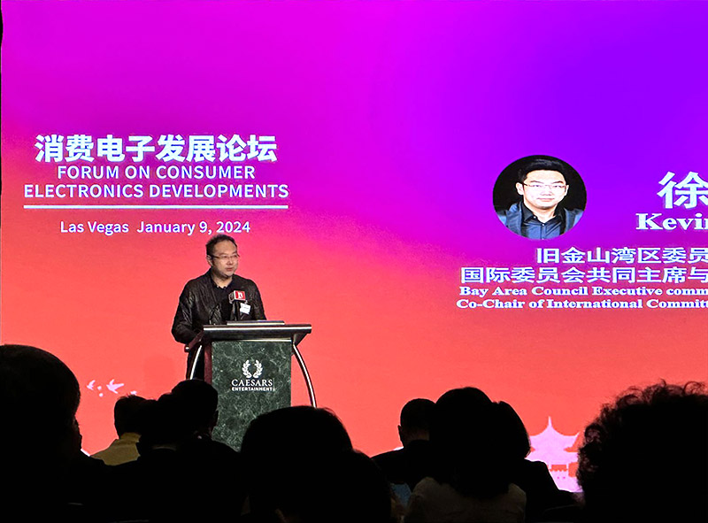 菲彩国际集团_中国之夜暨消耗电子生长论坛在拉斯维加斯举行，，，，，，湾区委员会董事、APEC行动组组长徐鹏应邀讲话