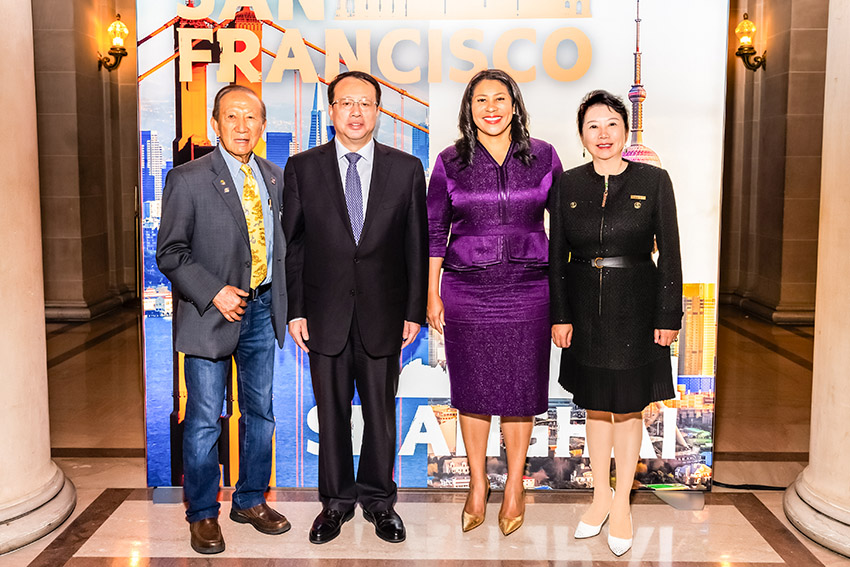 菲彩国际集团_菲彩国际集团董事局李俐受邀出席旧金山市长为上海市长代表团举行的接待仪式